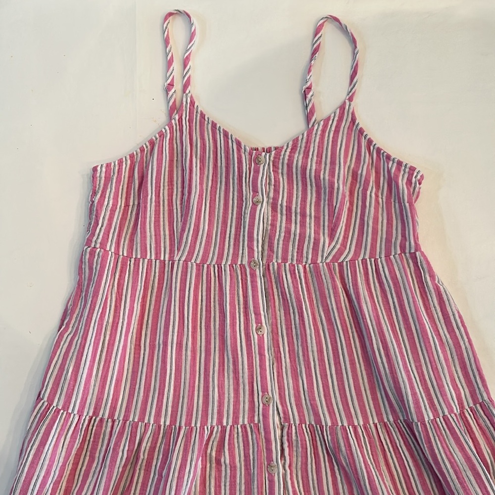 Universal Thread Pink and White Striped Maxi Dress - Picture 3 of 8